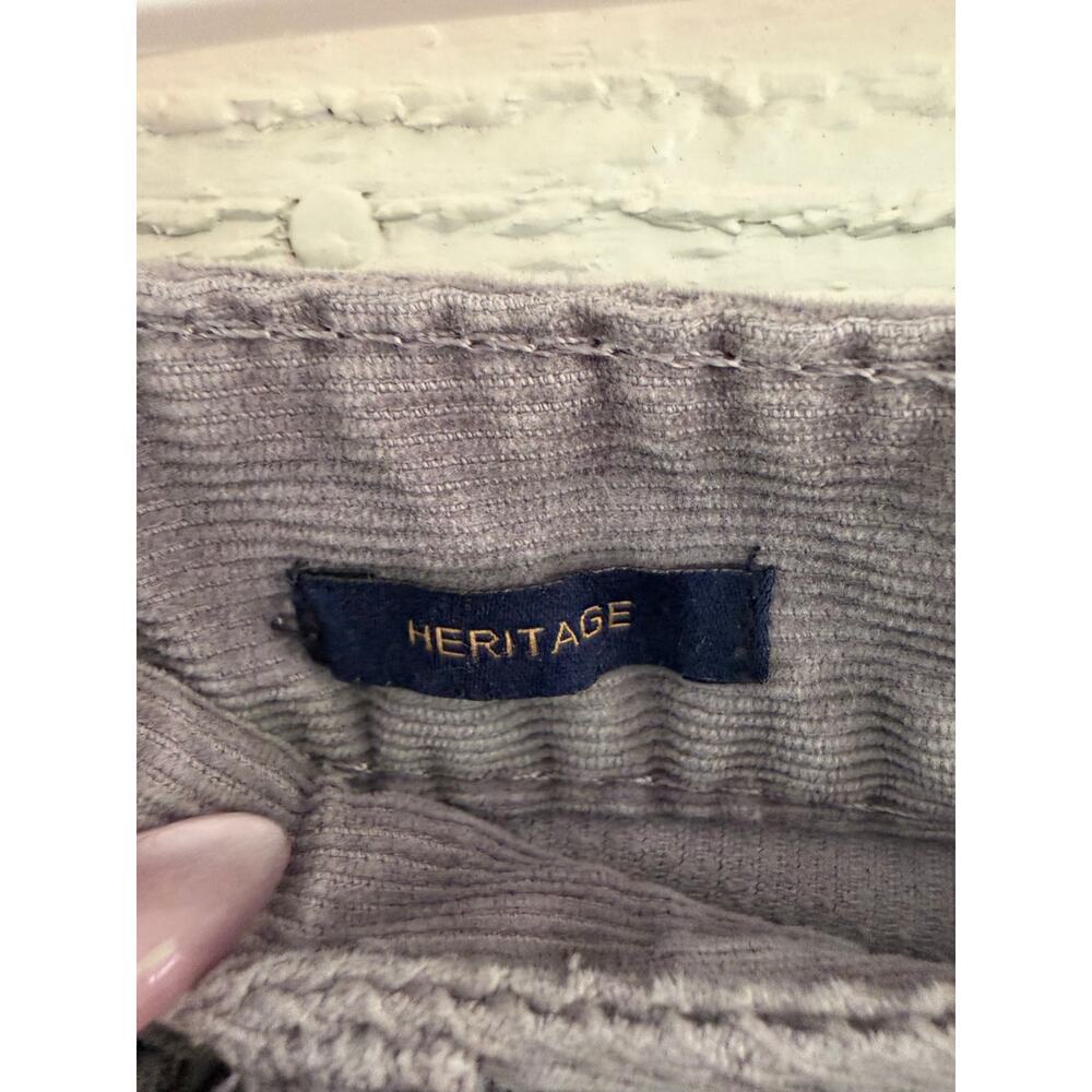 Talbots Heritage Corduroy Pants Size 4 Gray Straight Leg Classic - Picture 5 of 7
